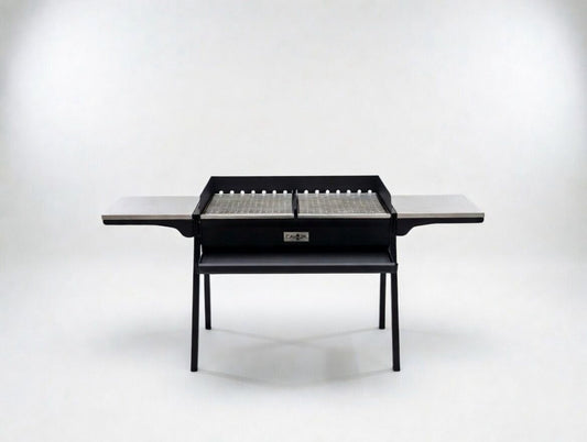 Mangal Grill 40×90cm - Aschefach/Grillrost Set