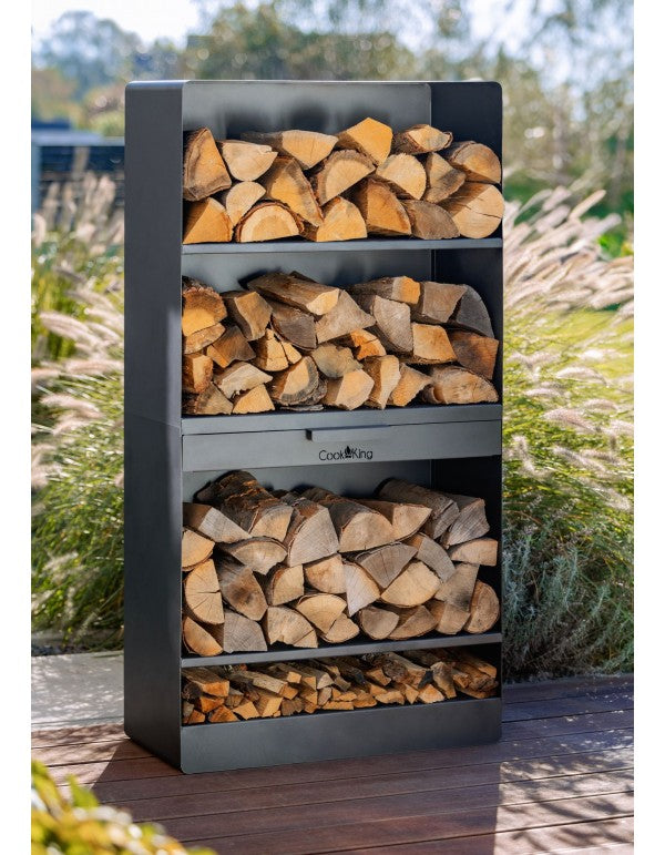 Kaminholzregal „VENTO“ 150x80x30cm