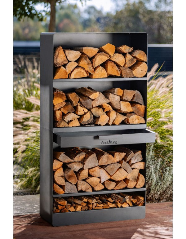 Kaminholzregal „VENTO“ 150x80x30cm