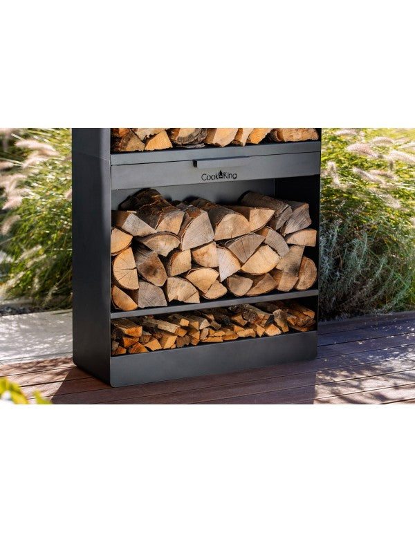 Kaminholzregal „VENTO“ 150x80x30cm