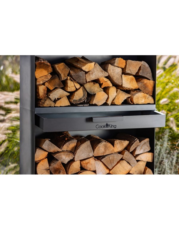 Kaminholzregal „VENTO“ 150x80x30cm