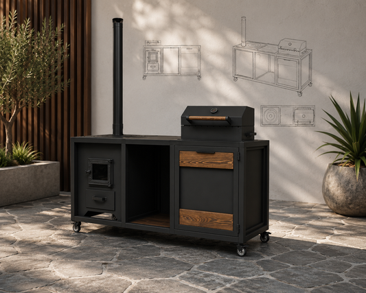 Outdoorküche 2in1 Kompakt (160 cm)