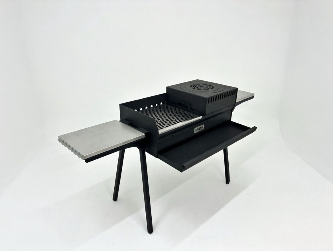 Mangal Grill 40×90cm - Aschefach/Komplett Set