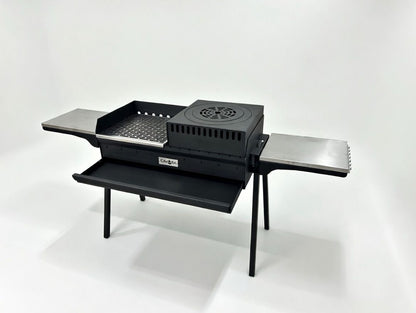 Mangal Grill 40×90cm - Aschefach/Komplett Set