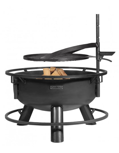 Multifunktionale Feuerschale 60cm „BANDITO“ mit Grillrost 50 cm